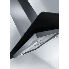 DAVLUMBAZ GLASS LINEAR ISOLA FGL 915 I BK / XS INOX VE SIYAH CAM ADA
