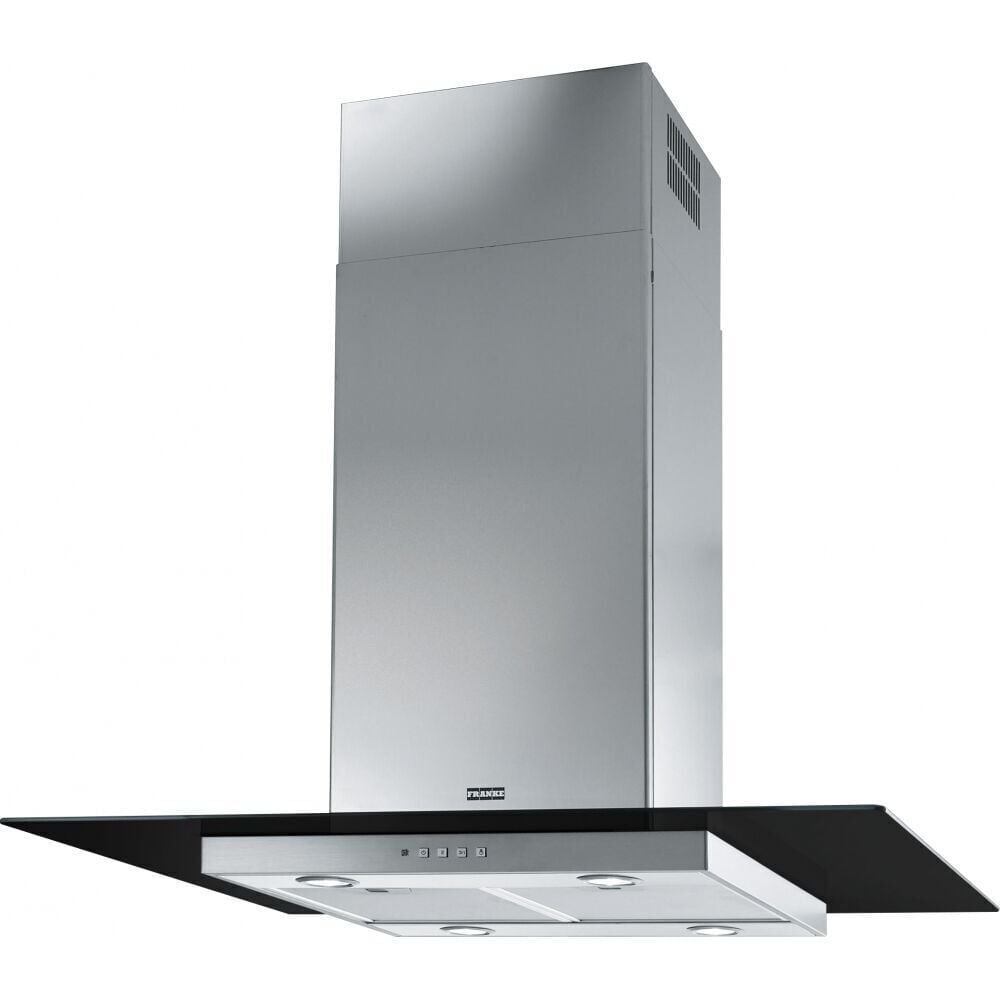 DAVLUMBAZ GLASS LINEAR ISOLA FGL 915 I BK / XS INOX VE SIYAH CAM ADA