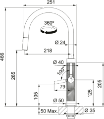 EVYE ARMATÜRÜ MASTERPİECE ANTRASİT