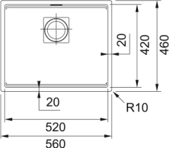 FRAGRANIT EVYE KUBUS 2 KNG 110-52 STONE GREY TEK GÖZLÜ DAMLALIKSIZ