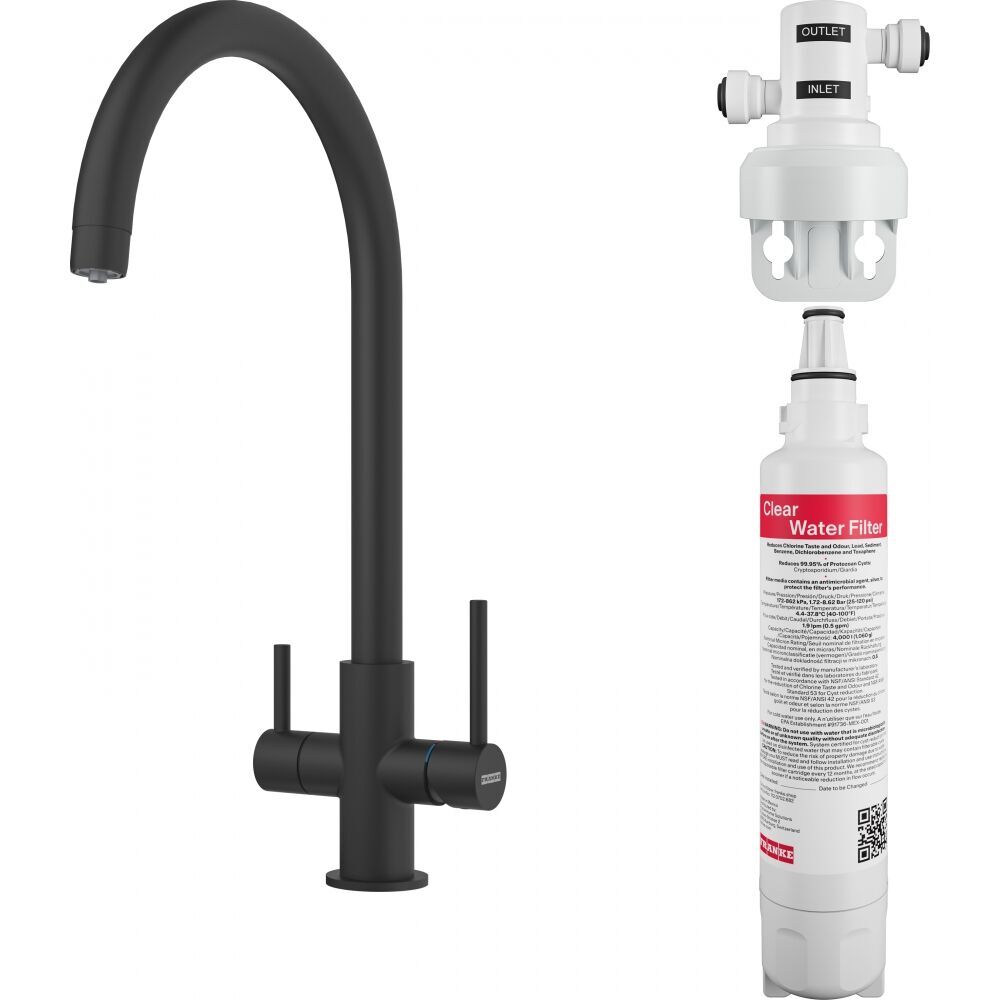EVYE ARMATÜRÜ Lina Clear Water Matt Black