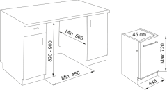 BULAŞIK MAKİNESİ FDW 4510 E8P E TAM ANKASTRE