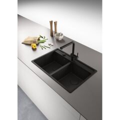 FRAGRANIT EVYE MARIS MRG 620-35-35 TL Matt Black 2 GÖZLÜ DAMLALIKSIZ