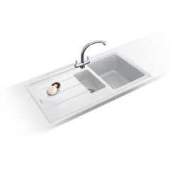 FRAGRANIT EVYE BASIS BFG 651 OYSTER 1.5 GÖZLÜ SAĞ/SOL DAMLALIKLI