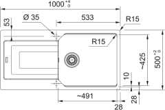 FRAGRANIT EVYE URBAN UBG 611-100 BİANCO TEKGÖZLÜ